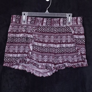 No Boundaries‎ Maroon & Gray Mini Skirt - Size XL - Trendy & Versatile! #1184